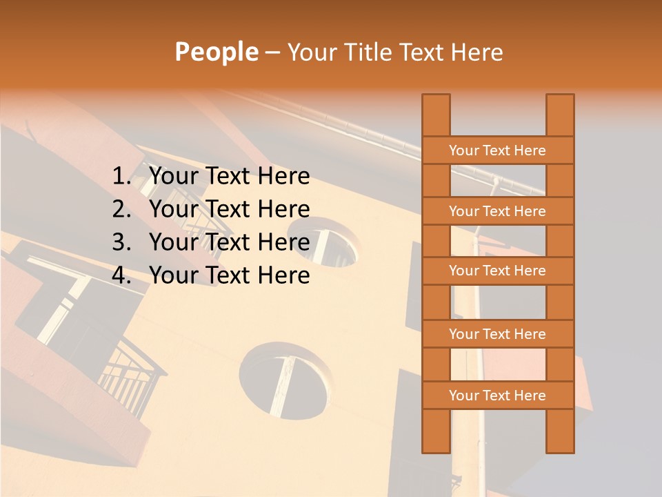 Color Block Blue PowerPoint Template