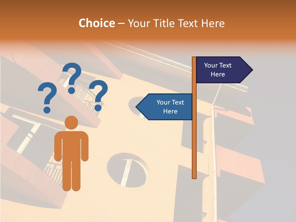 Color Block Blue PowerPoint Template