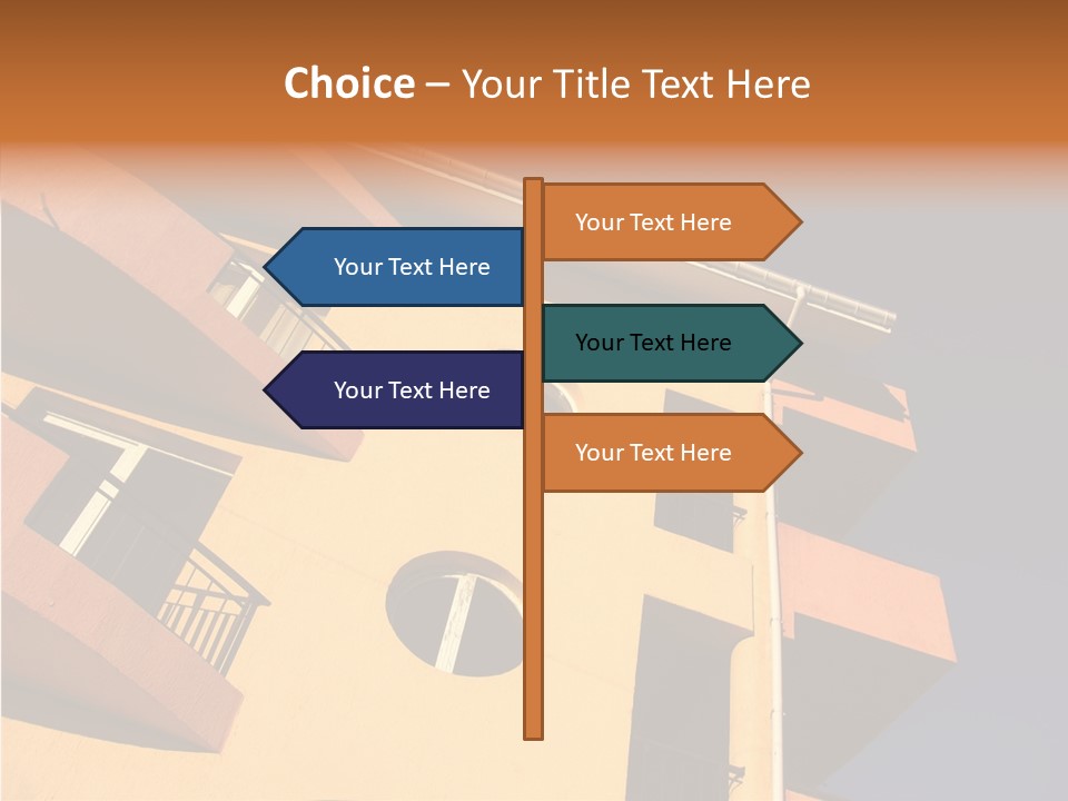 Color Block Blue PowerPoint Template