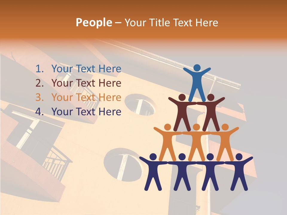 Color Block Blue PowerPoint Template