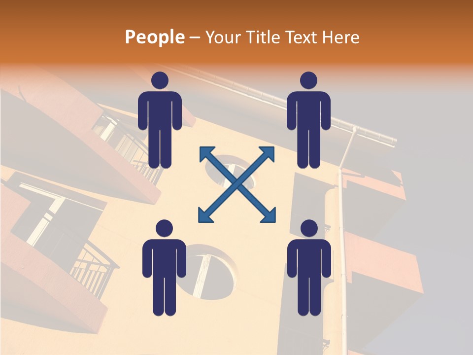 Color Block Blue PowerPoint Template