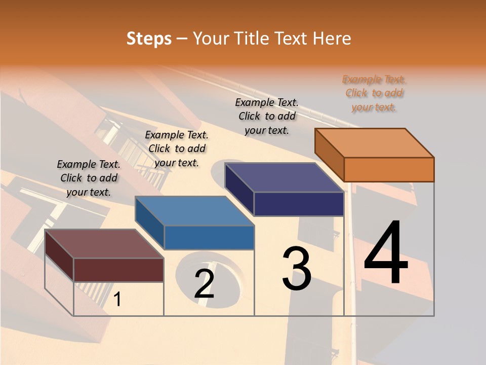 Color Block Blue PowerPoint Template