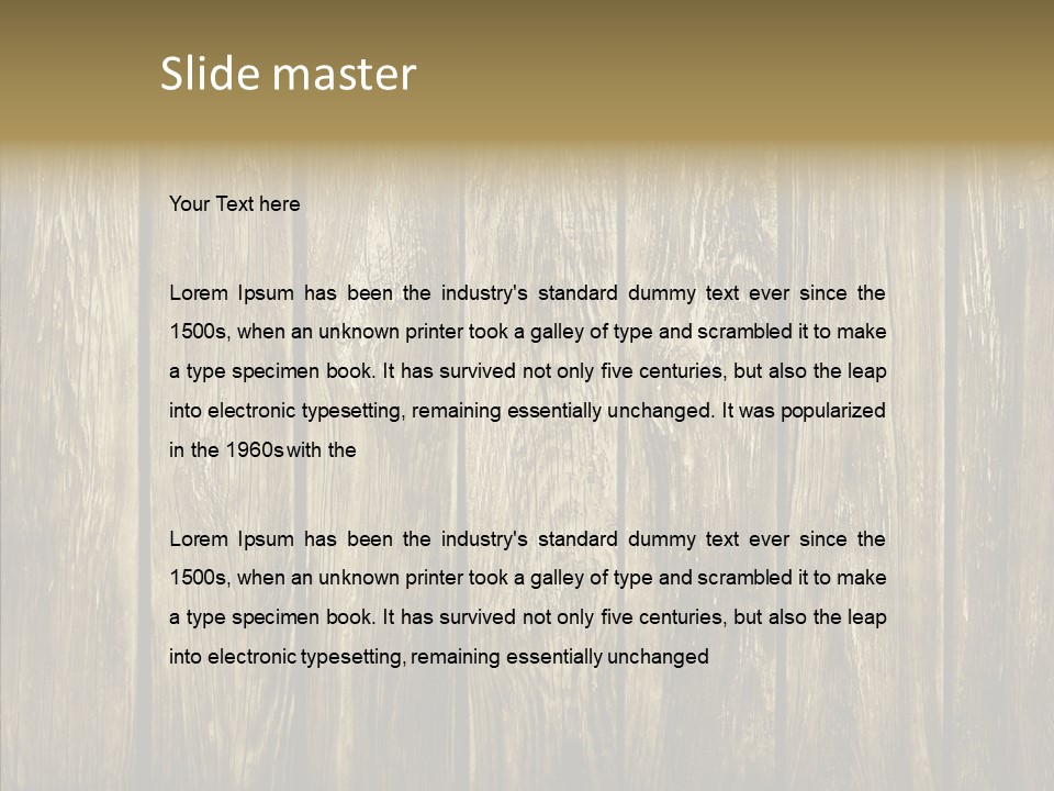 Dark Rundown Design PowerPoint Template