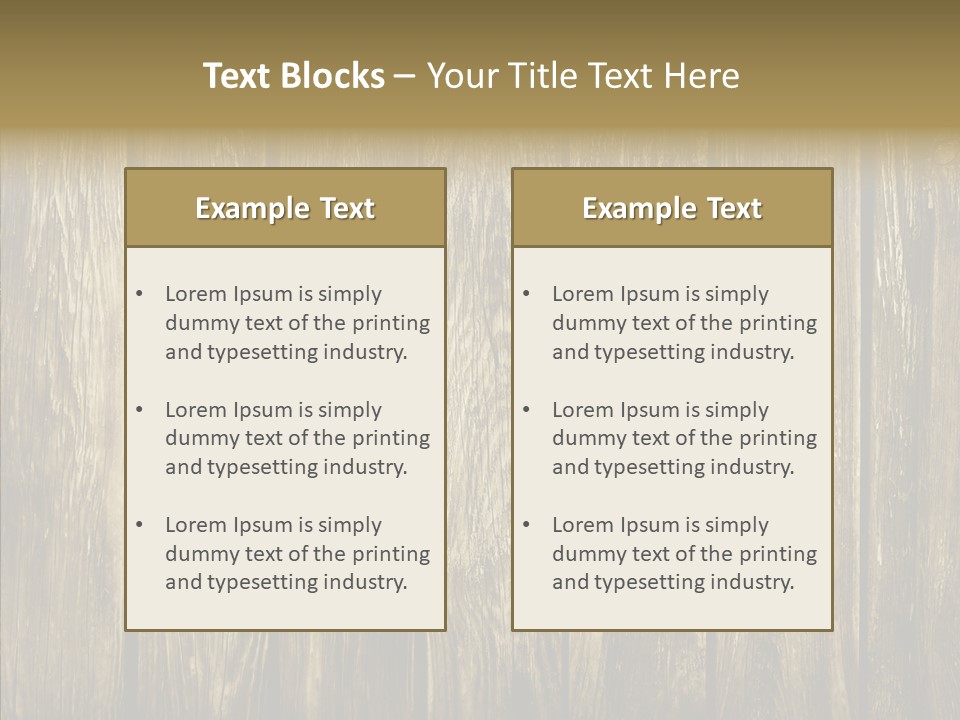 Dark Rundown Design PowerPoint Template
