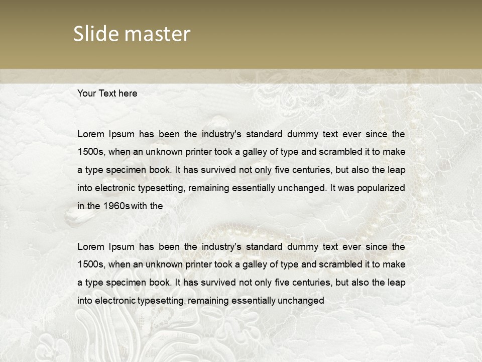 Abstract Cloth Caucasian PowerPoint Template