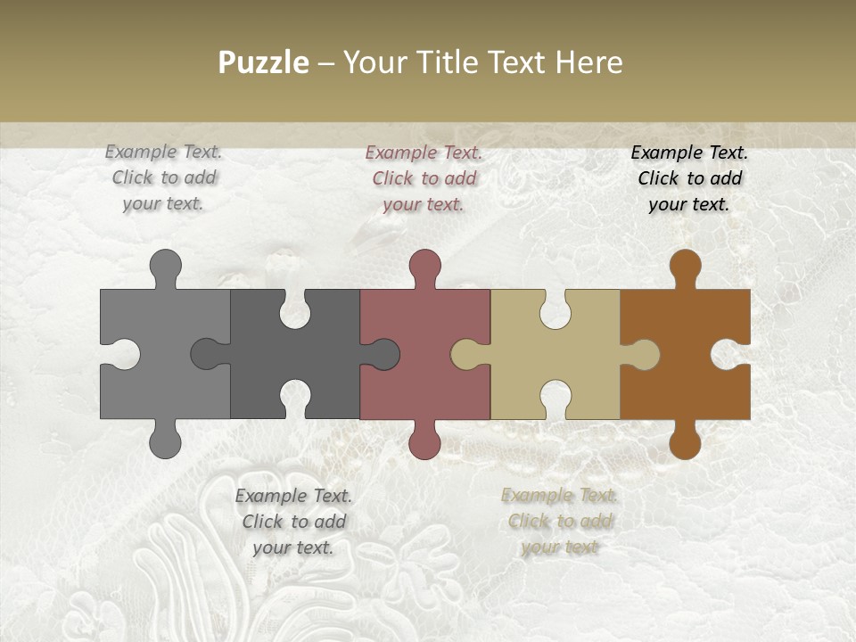 Abstract Cloth Caucasian PowerPoint Template