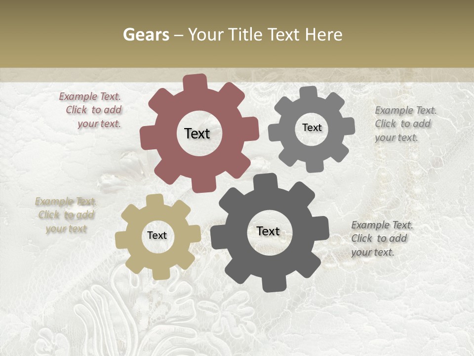 Abstract Cloth Caucasian PowerPoint Template