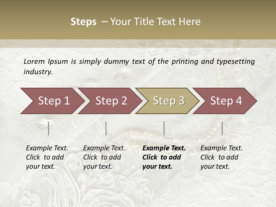 Abstract Cloth Caucasian PowerPoint Template