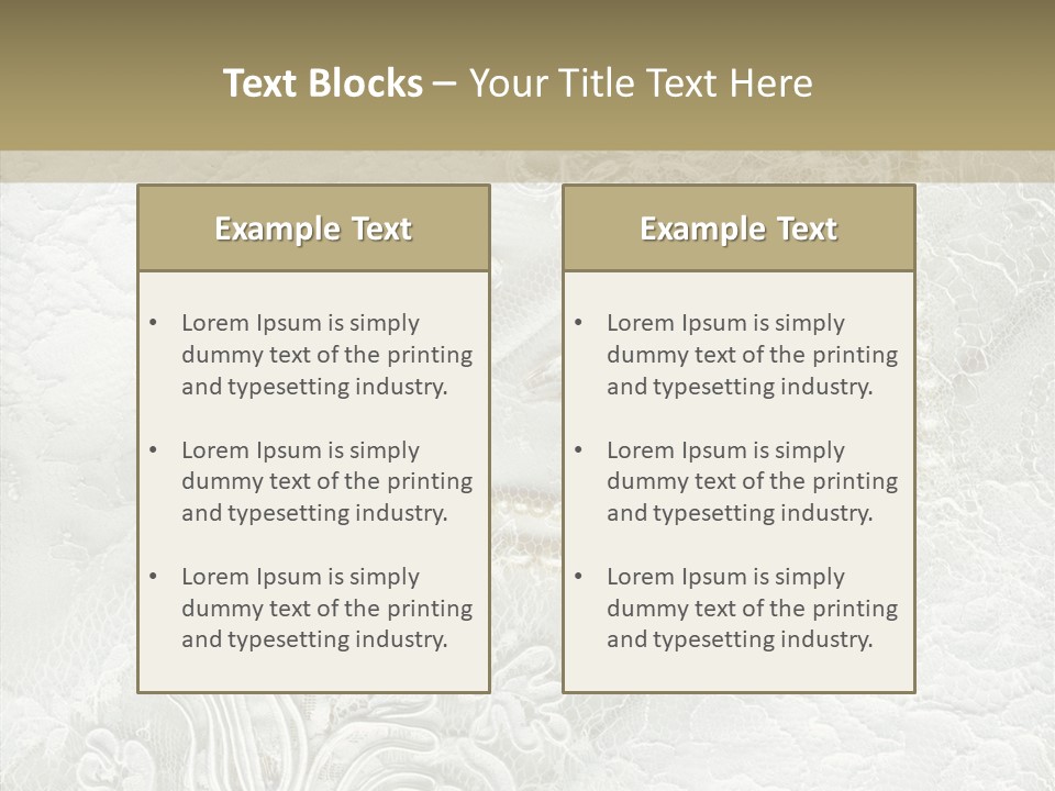 Abstract Cloth Caucasian PowerPoint Template