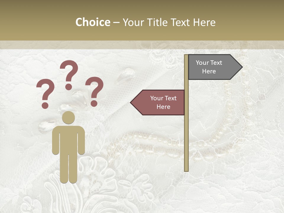 Abstract Cloth Caucasian PowerPoint Template