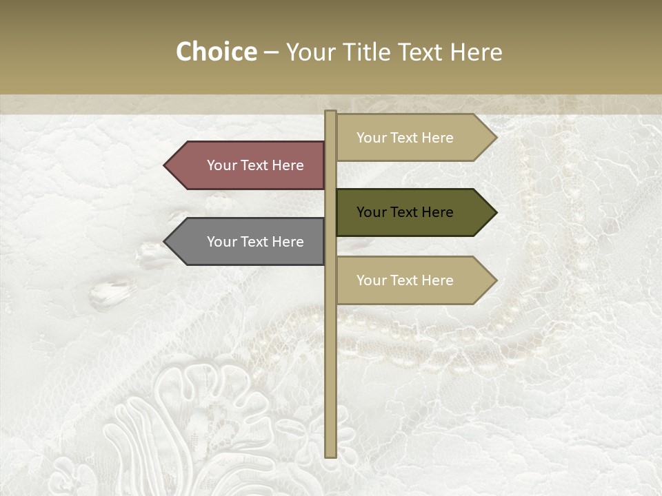 Abstract Cloth Caucasian PowerPoint Template