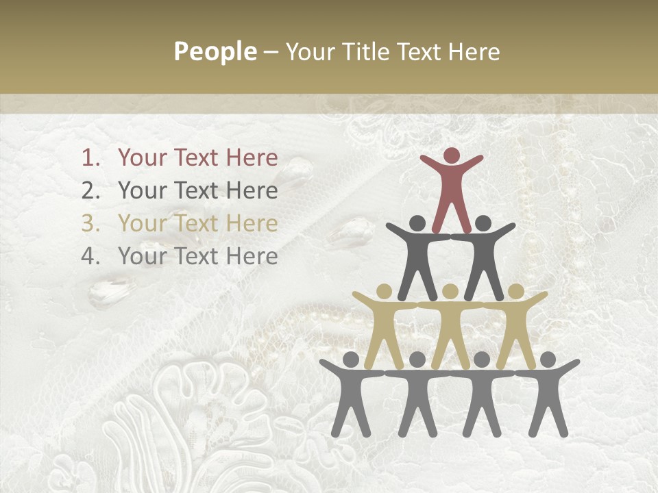 Abstract Cloth Caucasian PowerPoint Template