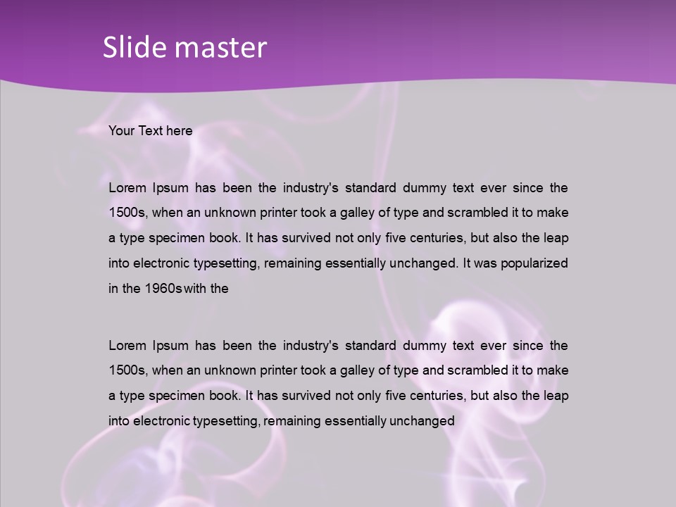 Abstract Light Curve PowerPoint Template