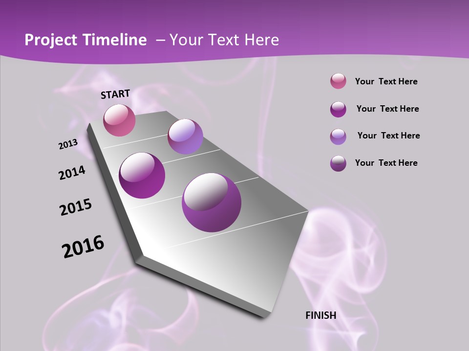 Abstract Light Curve PowerPoint Template