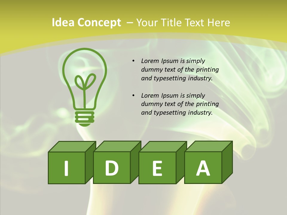 Inspiration Light Spurt PowerPoint Template