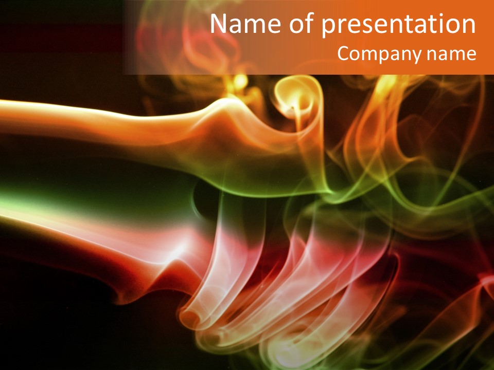 Smoke Puff Stream PowerPoint Template