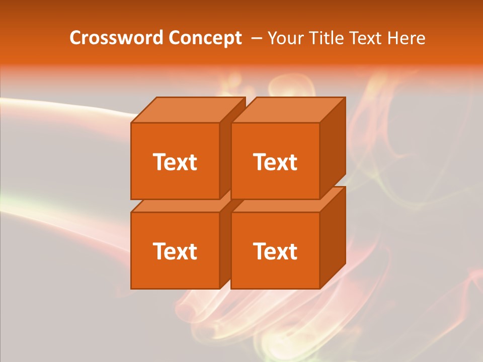 Smoke Puff Stream PowerPoint Template