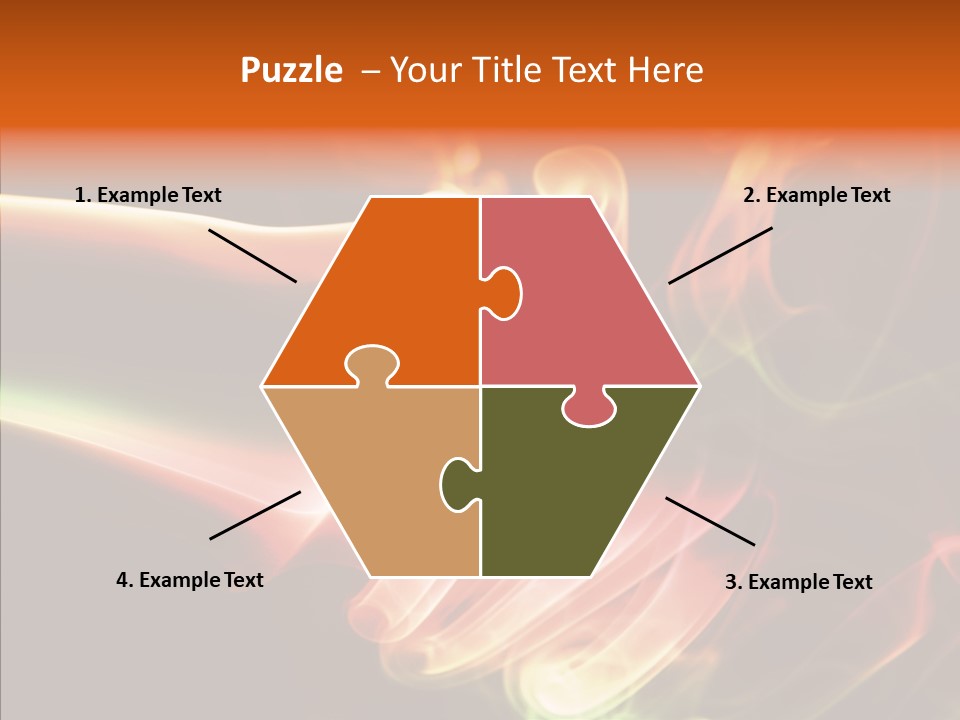 Smoke Puff Stream PowerPoint Template