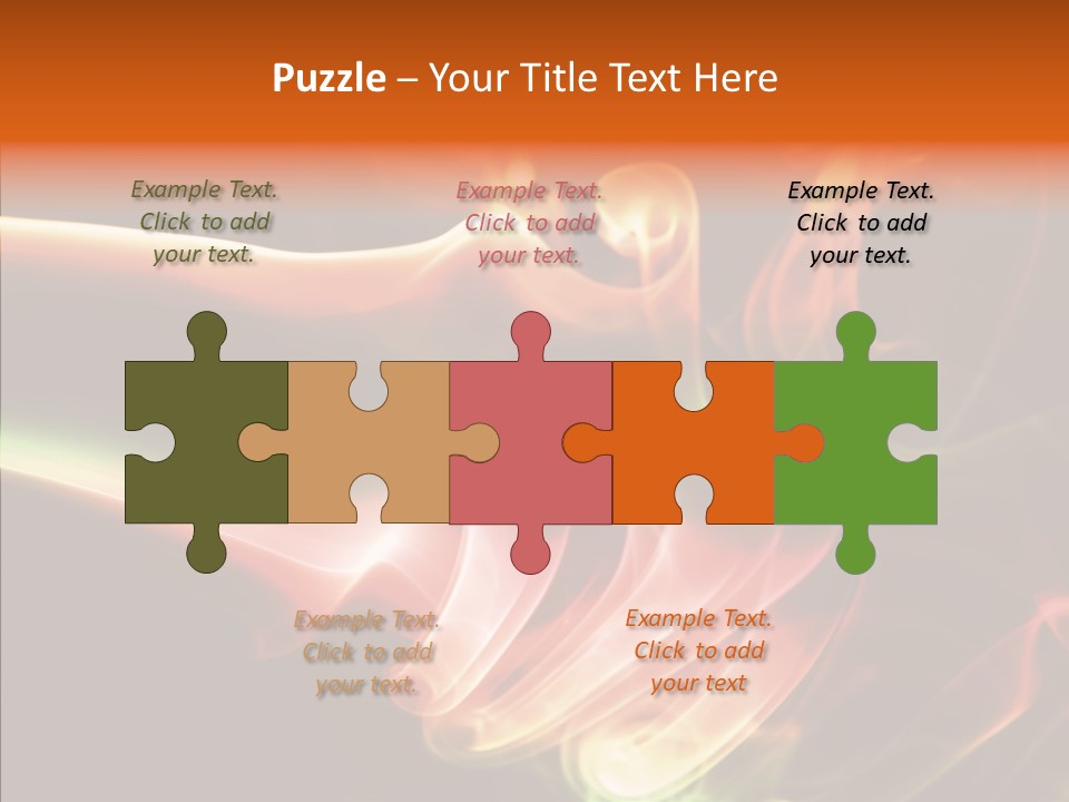 Smoke Puff Stream PowerPoint Template