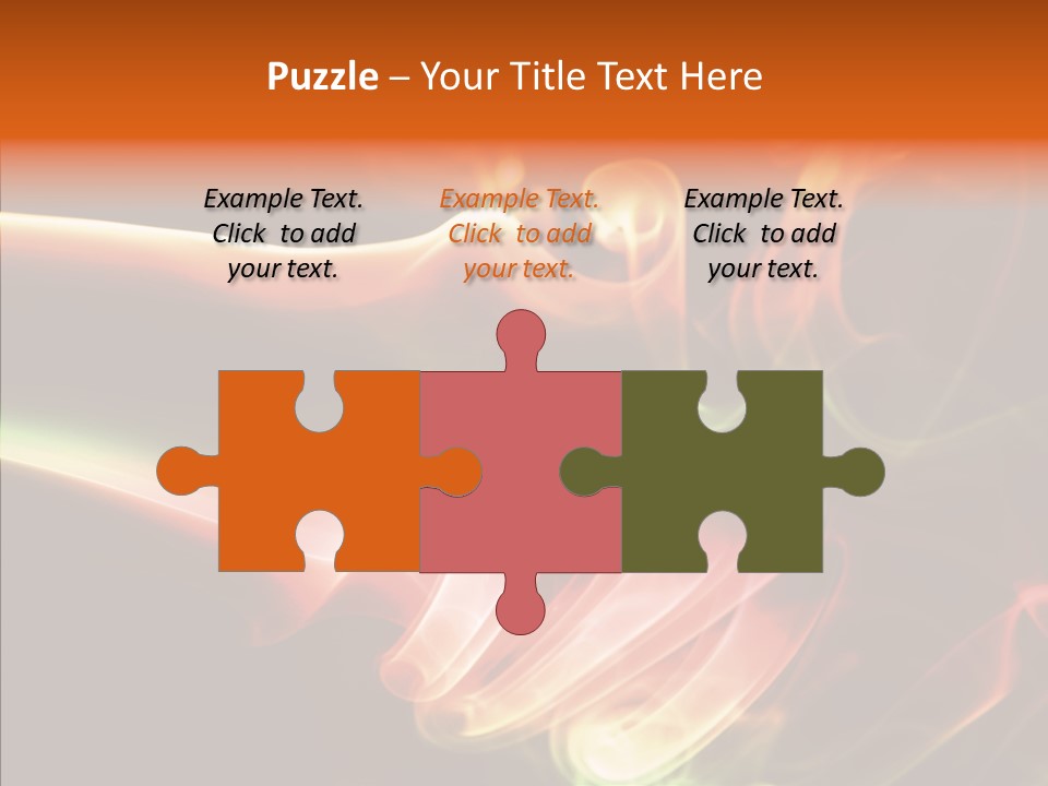 Smoke Puff Stream PowerPoint Template