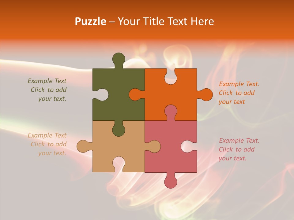 Smoke Puff Stream PowerPoint Template