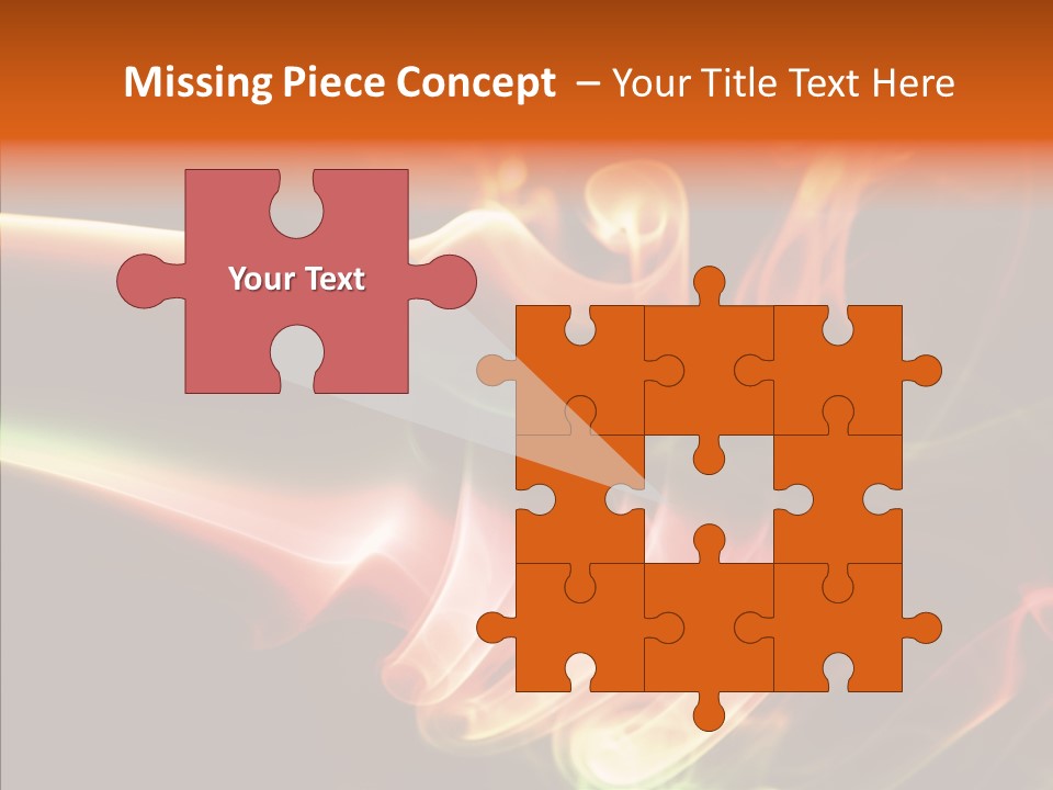 Smoke Puff Stream PowerPoint Template