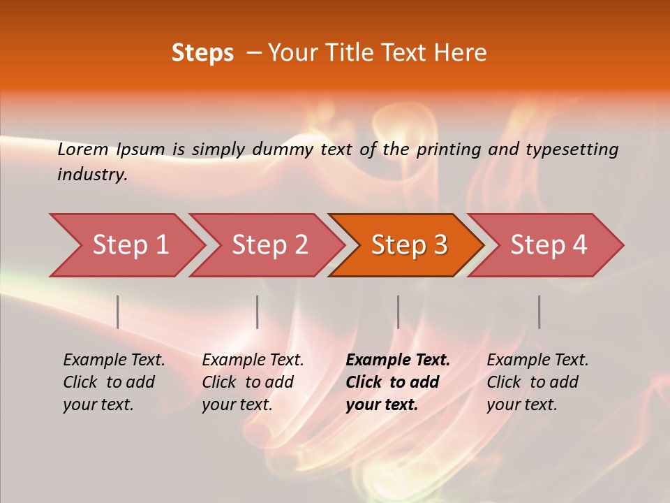Smoke Puff Stream PowerPoint Template
