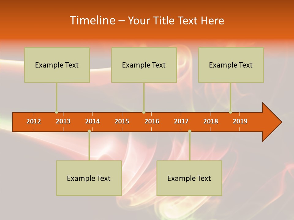 Smoke Puff Stream PowerPoint Template