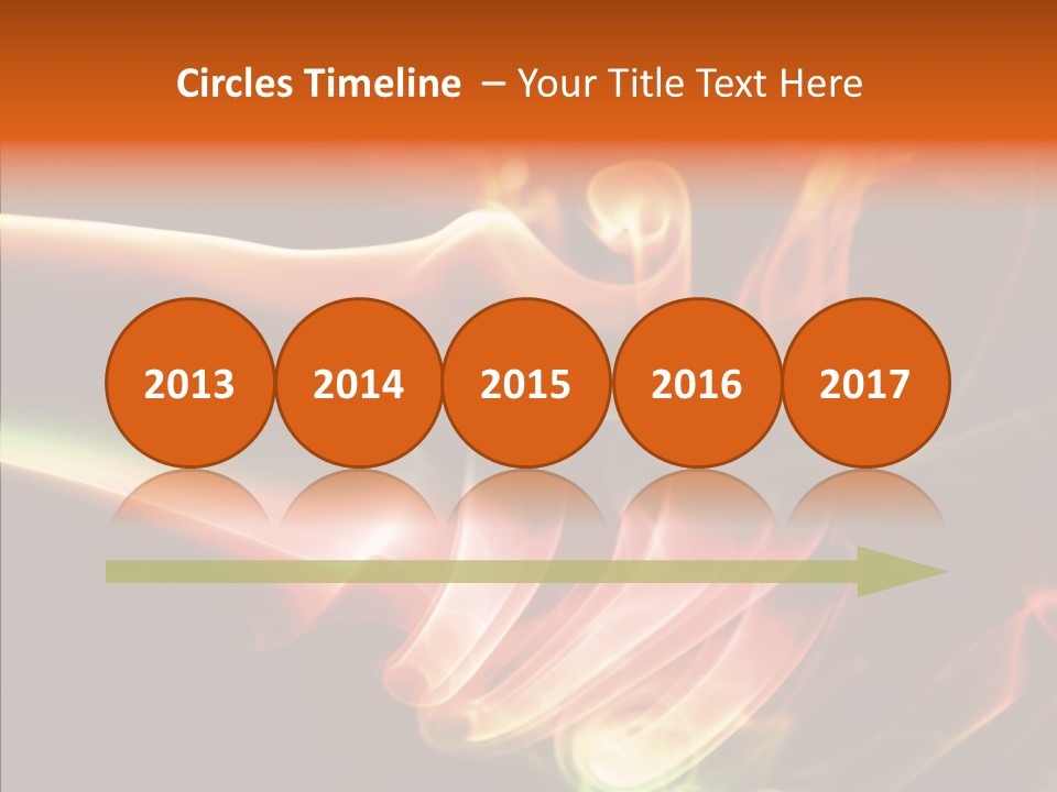 Smoke Puff Stream PowerPoint Template