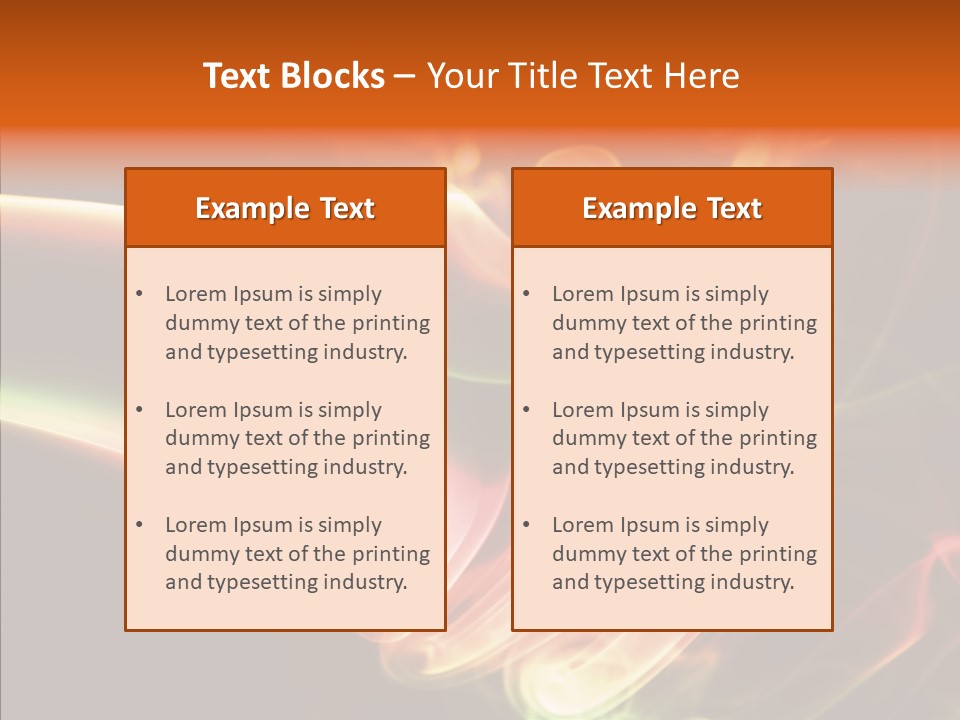 Smoke Puff Stream PowerPoint Template