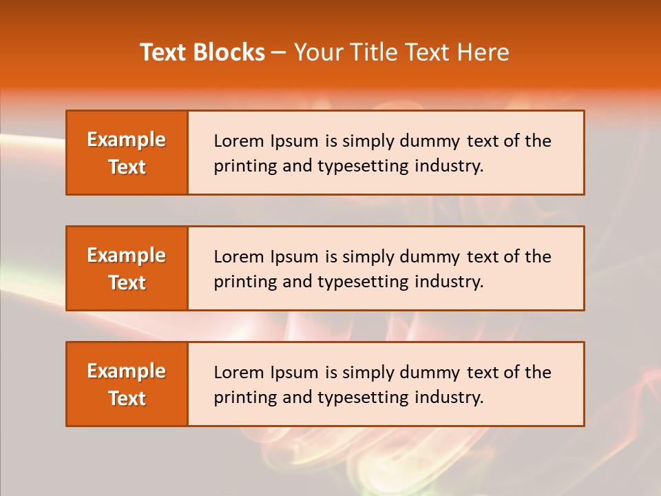 Smoke Puff Stream PowerPoint Template