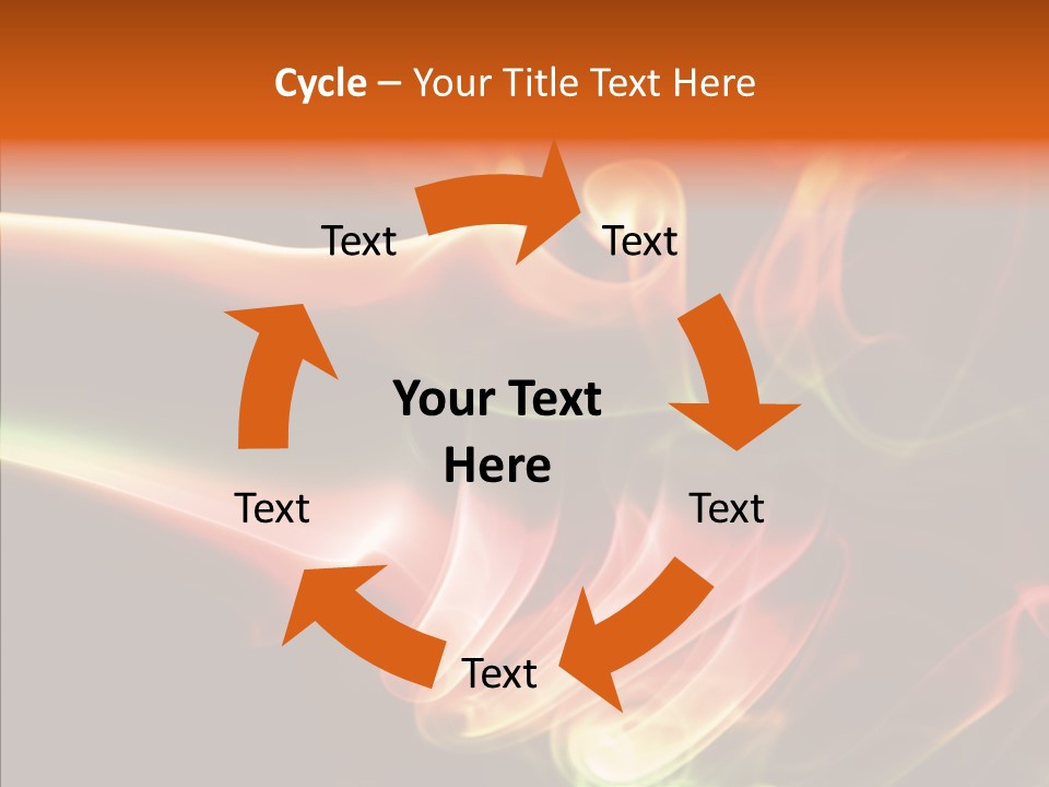 Smoke Puff Stream PowerPoint Template