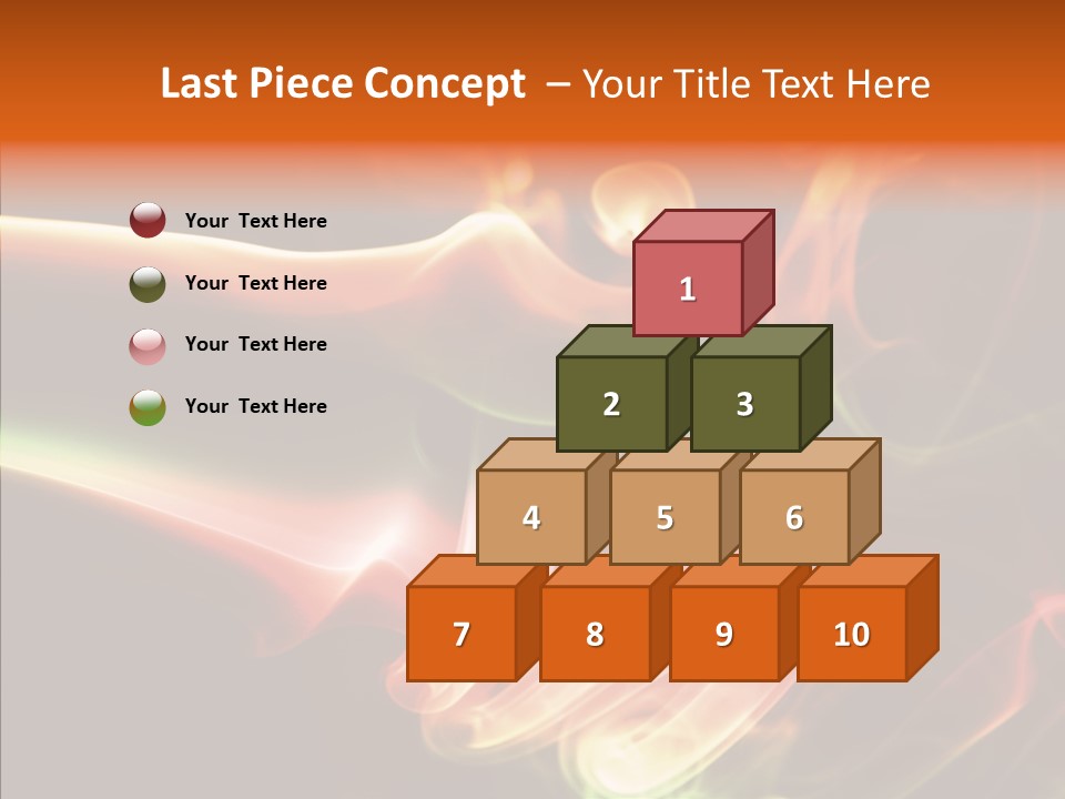 Smoke Puff Stream PowerPoint Template