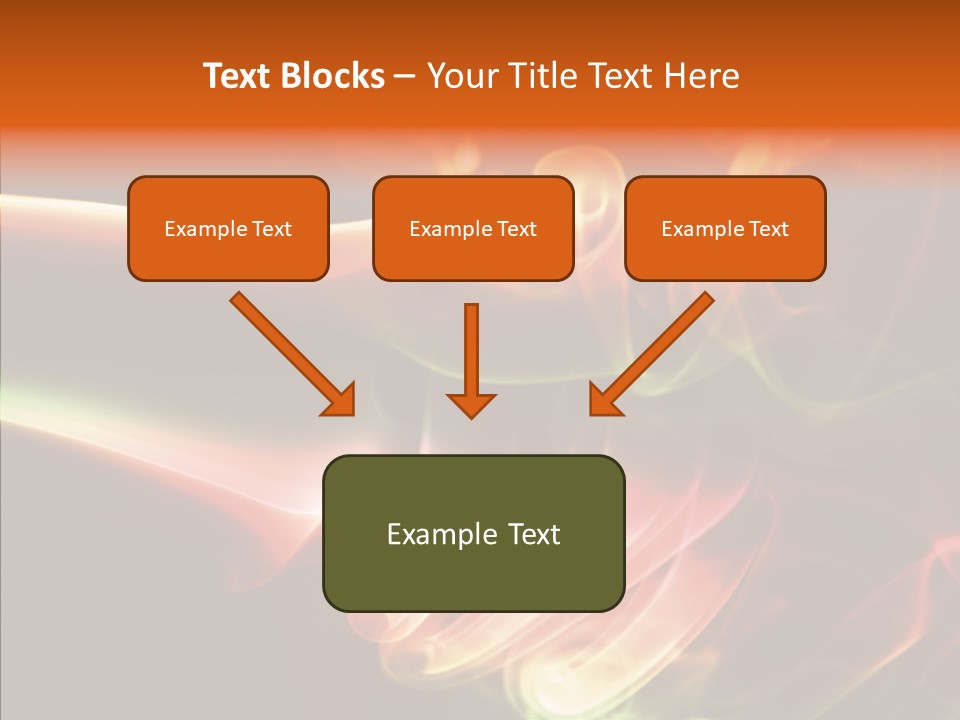 Smoke Puff Stream PowerPoint Template