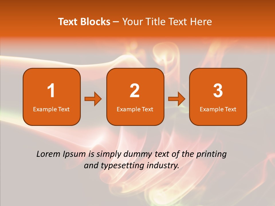 Smoke Puff Stream PowerPoint Template