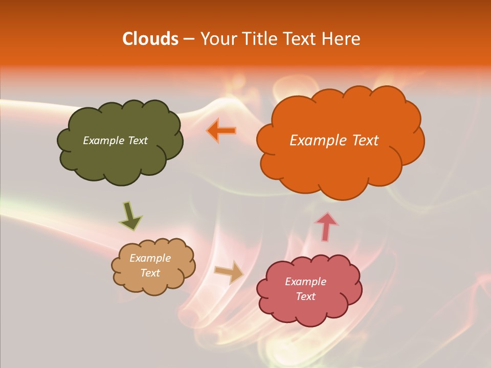 Smoke Puff Stream PowerPoint Template