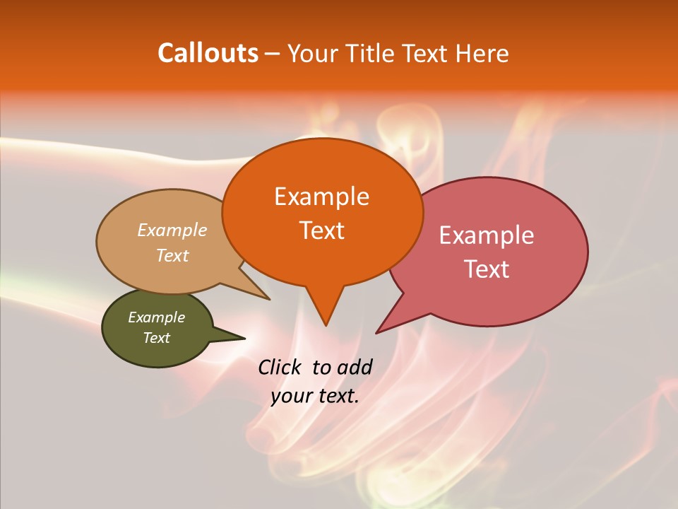 Smoke Puff Stream PowerPoint Template