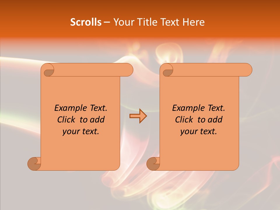 Smoke Puff Stream PowerPoint Template