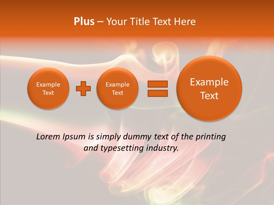 Smoke Puff Stream PowerPoint Template