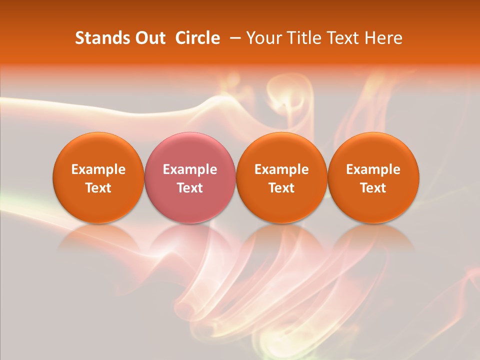 Smoke Puff Stream PowerPoint Template