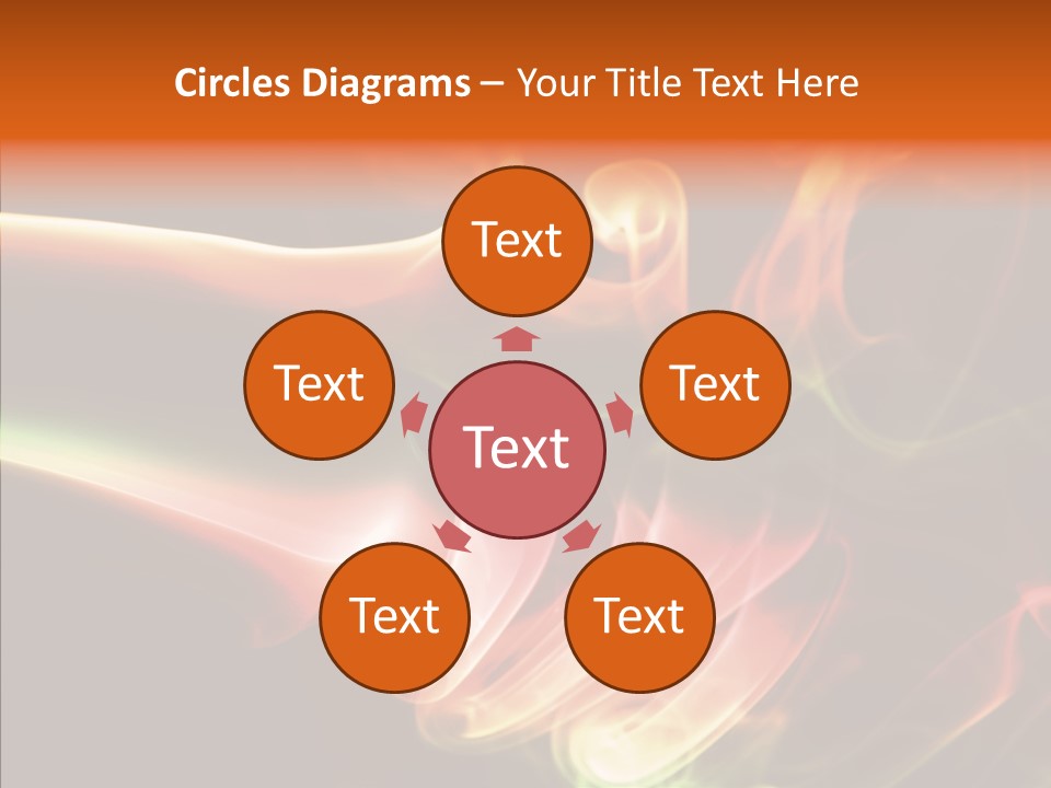 Smoke Puff Stream PowerPoint Template