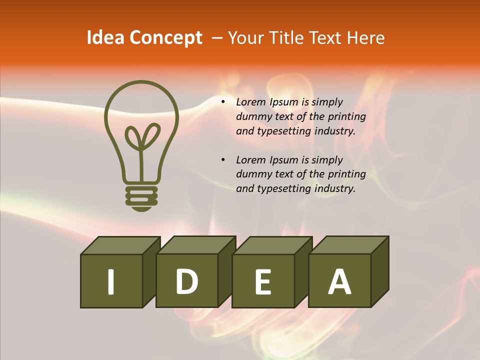 Smoke Puff Stream PowerPoint Template