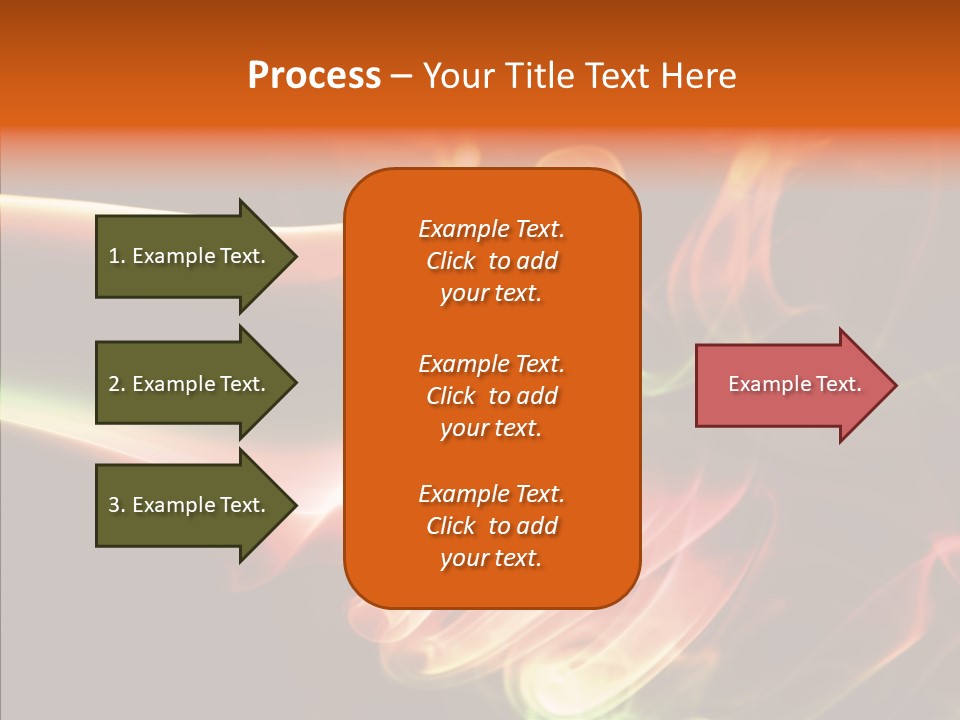 Smoke Puff Stream PowerPoint Template