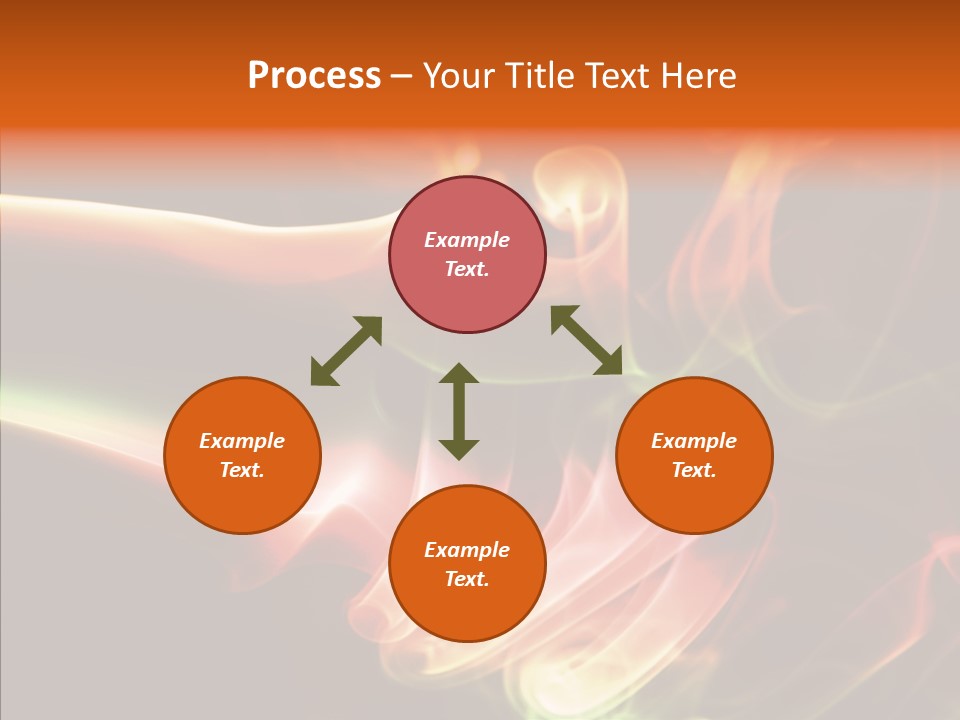 Smoke Puff Stream PowerPoint Template