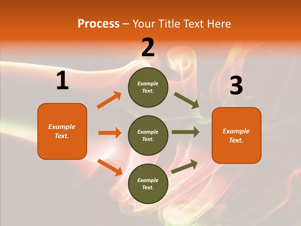 Smoke Puff Stream PowerPoint Template