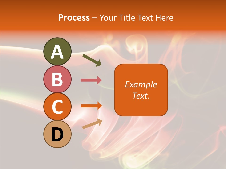 Smoke Puff Stream PowerPoint Template