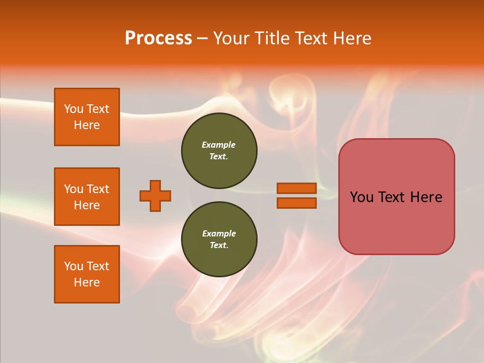 Smoke Puff Stream PowerPoint Template