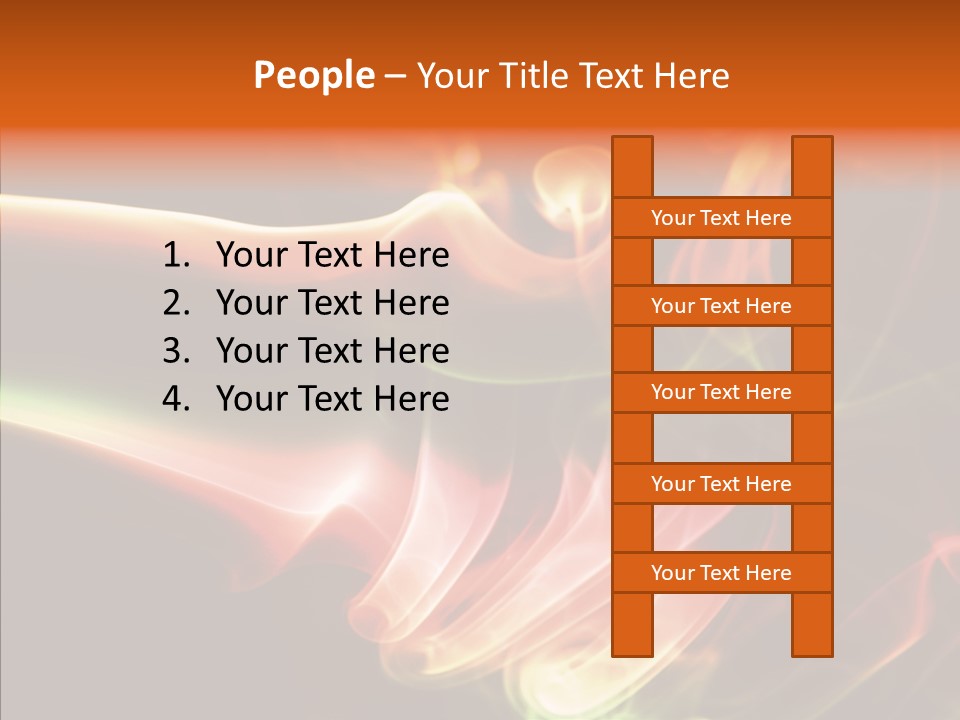 Smoke Puff Stream PowerPoint Template