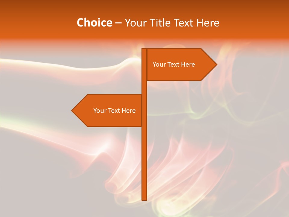 Smoke Puff Stream PowerPoint Template