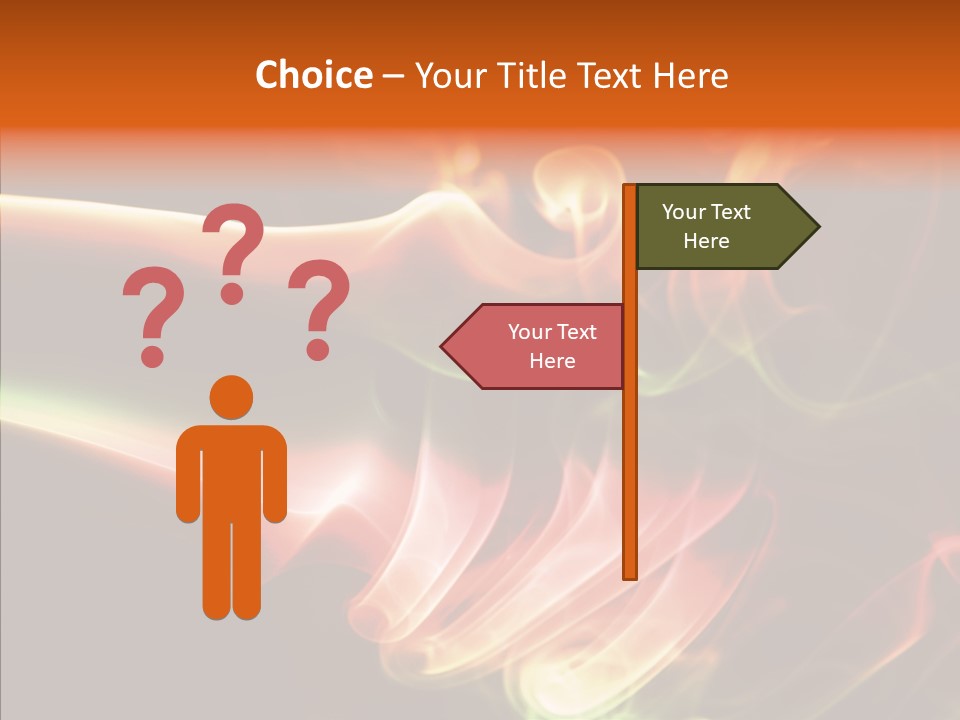 Smoke Puff Stream PowerPoint Template